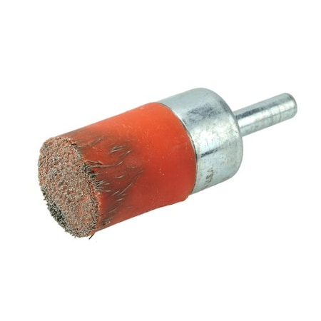 Weiler 3/4" Polyflex Encapsulated Crimped Wire End Brush, .0104" Steel Fill 35540